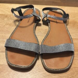 Rock & Candy Silver Strappy Sandals